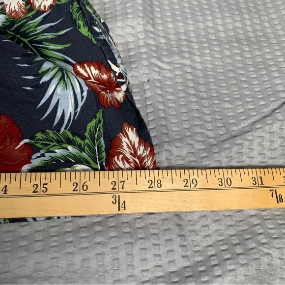 American Heritage Men's Short Sleeve Slim Fit Hawaiian Button Down Shirt M #645 - Picture 7 of 7